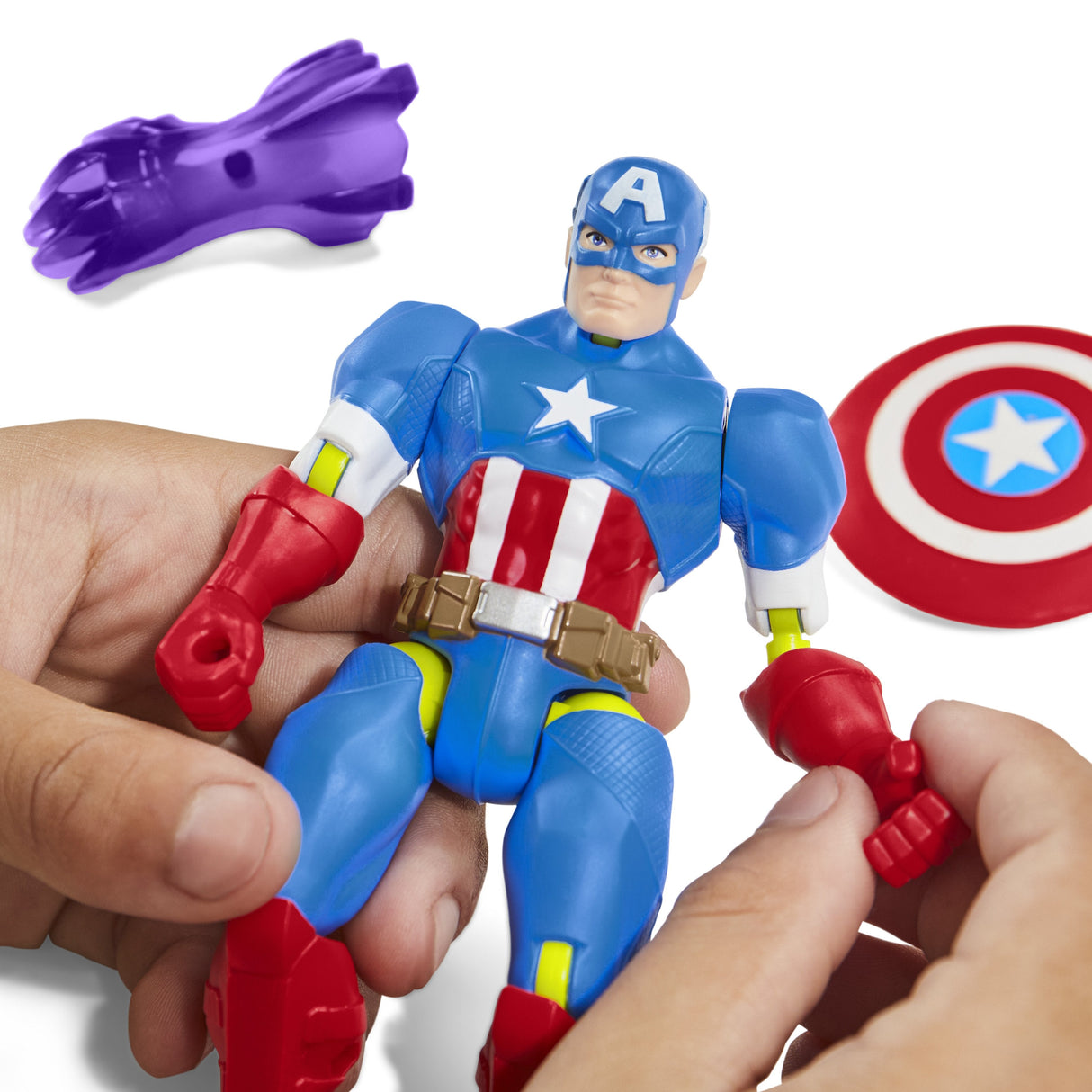 Figura Capitan America Mix Mashers Marvel 12cm