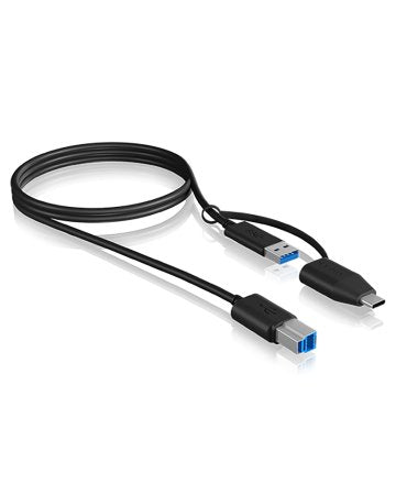 EAN 4250078171423 - ICY BOX IB-CB032 cable USB USB 3.2 Gen 1 (3.1 Gen 1) 1 m USB B USB A Negro imagen 3
