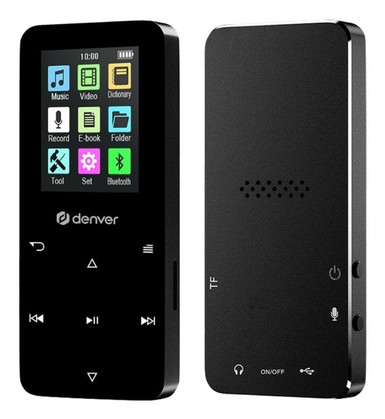 Denver Mp-1830b Negro Reproductor Multimedia Mp4 Con Bluetooth Y Pantalla Ips De 1,8"