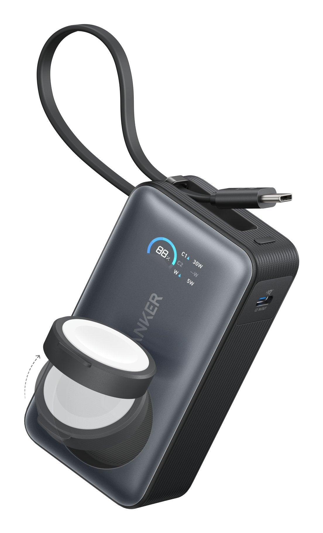 Anker Innovations Anclaje Maggo - Powerbank - Para Apple Watch - 10000 Mah - 35 Watt - 2 Puntos De Conexión De Salida (Usb-C)