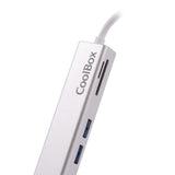 Minidock Coolbox Minidock Usb-C Lite 5 En 1 Hdmi , 2x Usb3.0 Usb-A, Micro Sd, Sd,