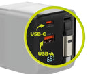 Mobile Origin 65w Gan Charger Usb-C Retra. Cable + Usb-A 75cm