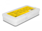 Delock Caja De Surtido De Tubos Termorretráctiles, Relación De Contracción 2:1 De Pared Simple Y Pared Doble Con Adhesivo Interior 3:1, Transparente 135 Piezas