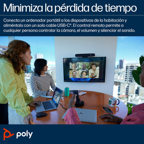 EAN 0197497463224 - HP Poly Studio R30 USB Video Bar Gris 3840 x 2160 Pixeles imagen 6
