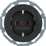 Berker 47452045 Steckdose Schuko Serie R.Classic Schwarz, Glänz