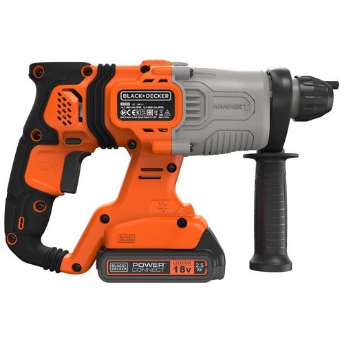 Martillo Combinado Inalámbrico  Black+Decker -Bcd900e2k, 18 Voltios, Martillo Perforador Bcd900e2k-Qw