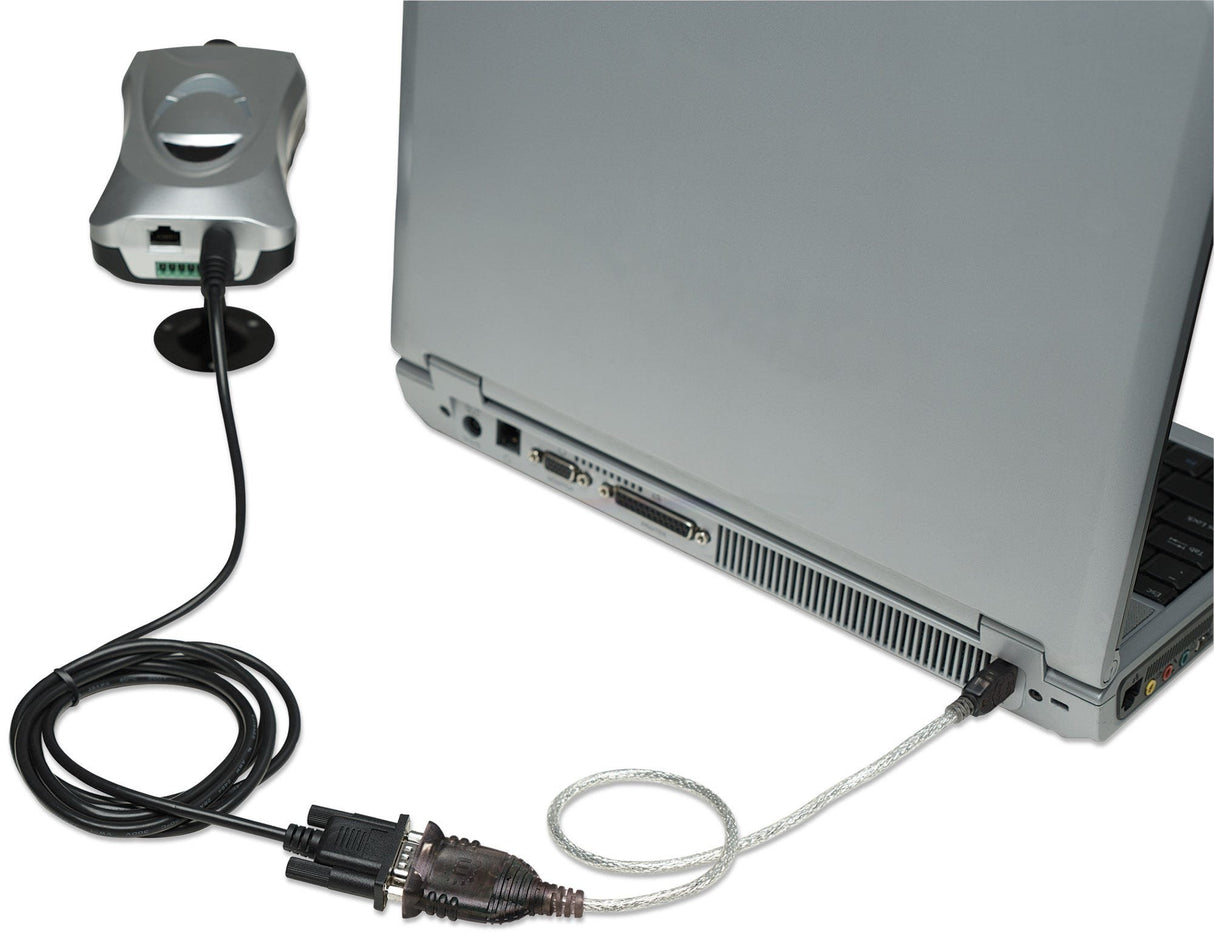 EAN 0766623151856 - Manhattan 151856 cable de serie Plata 0,45 m USB A Serial/COM/RS232/DB9 imagen 5