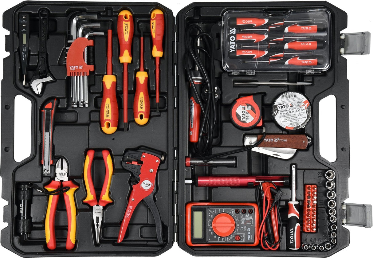 Yato Set De Herramientas Para Electricistas 68 Piezas Yt-39009 (68)