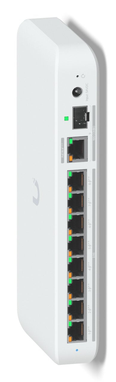 Montaje Flotante De Interruptores Ubiquiti Unifi, Soporte De Pared Magnética Blanca, Para Interruptores Compactos Unifi Uacc-Switch-Fm