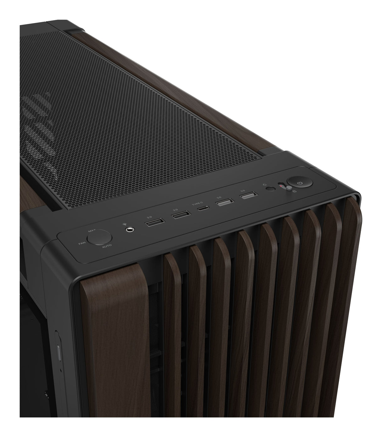 Caja  Pc Asus Geh Proart Pa602 Walnut Wood Tg Pwm Modern Negro