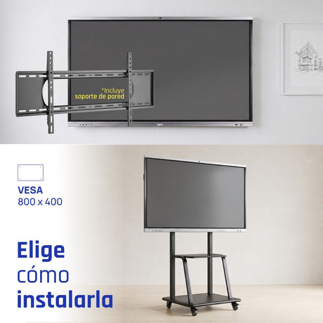 EAN 8435364318829 - iggual Orchid 86" Webcam Panel plano interactivo 2,18 m (86") LED Wifi 400 cd / m² 4K Ultra HD Negro Pant imagen 9