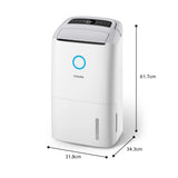 EAN 8720389057625 - Philips 5000 series DE5305/11 deshumidificador 4 L 54 dB Blanco imagen 18