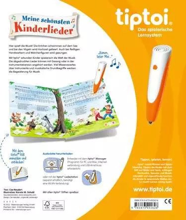 Ravensburger Tiptoi Mis Canciones Infantiles Más Bonitas, Libro De Aprendizaje 49262