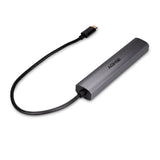 Lindy 43384 Hub De 4 Puertos Usb Tipo C 10000 Mbit/S Gris