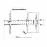 EAN 8436574703313 - AISENS WT70T-017 soporte para TV 177,8 cm (70") Negro imagen 5