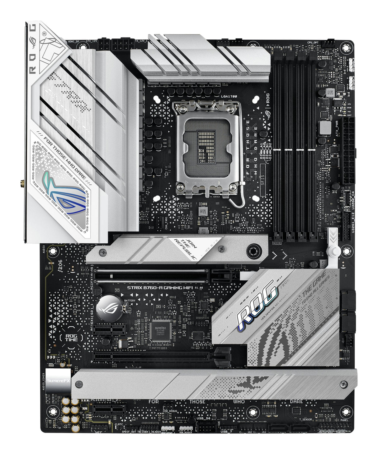 Placa Asus Rog Strix B760-A Gaming Wifi,Intel,1700,B760,4ddr5,128gb,Hdmi+Dp,4sata+3m.2,3usb 3.2+2usb-C,2.5gb+Wifi6e+Bt5.3,Atx