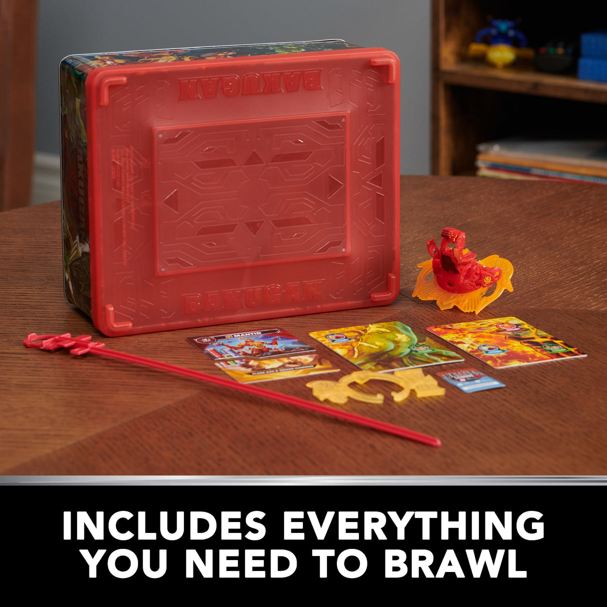 Spin Master Bakugan 2023 Baku-Tin Con Special Attack Mantid, Juego De Habilidad Con Caja De Almacenamiento, Figura De Acción Y Cromos 6067046