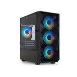Tooq Seizure Caja Minitorre Gaming Micro-Atx/Mini-Itx - Panel Lateral Cristal Templado - Tamaño Disco Soportado 3.5",