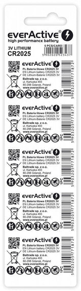 EAN 5902020523437 - Everactive CR20255BL pila doméstica Batería de un solo uso CR2025 Litio imagen 2