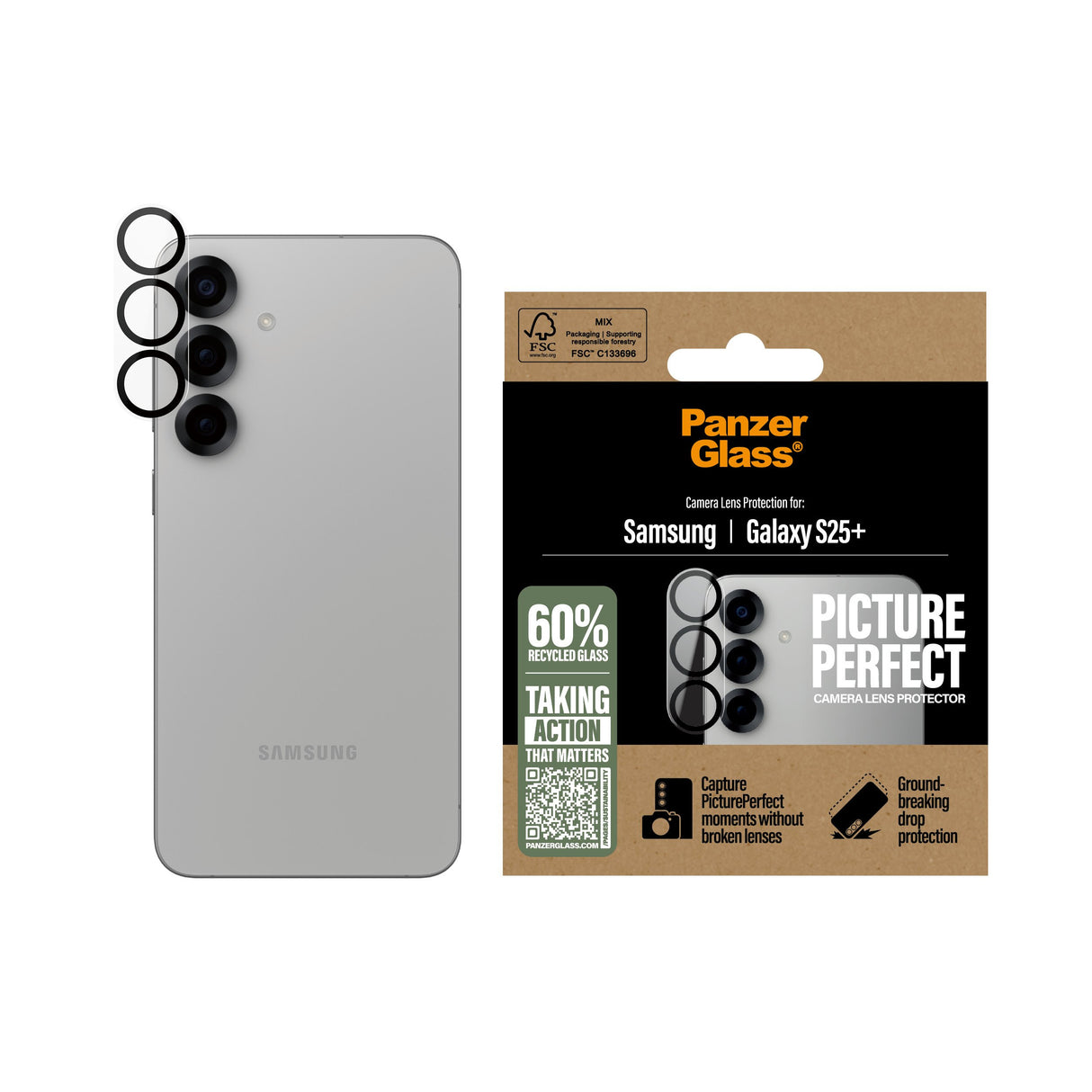 EAN 5715685017308 - PanzerGlass ® PicturePerfect Camera Lens Protector Samsung Galaxy S25+ Protector de pantalla 1 pieza(s) imagen 2