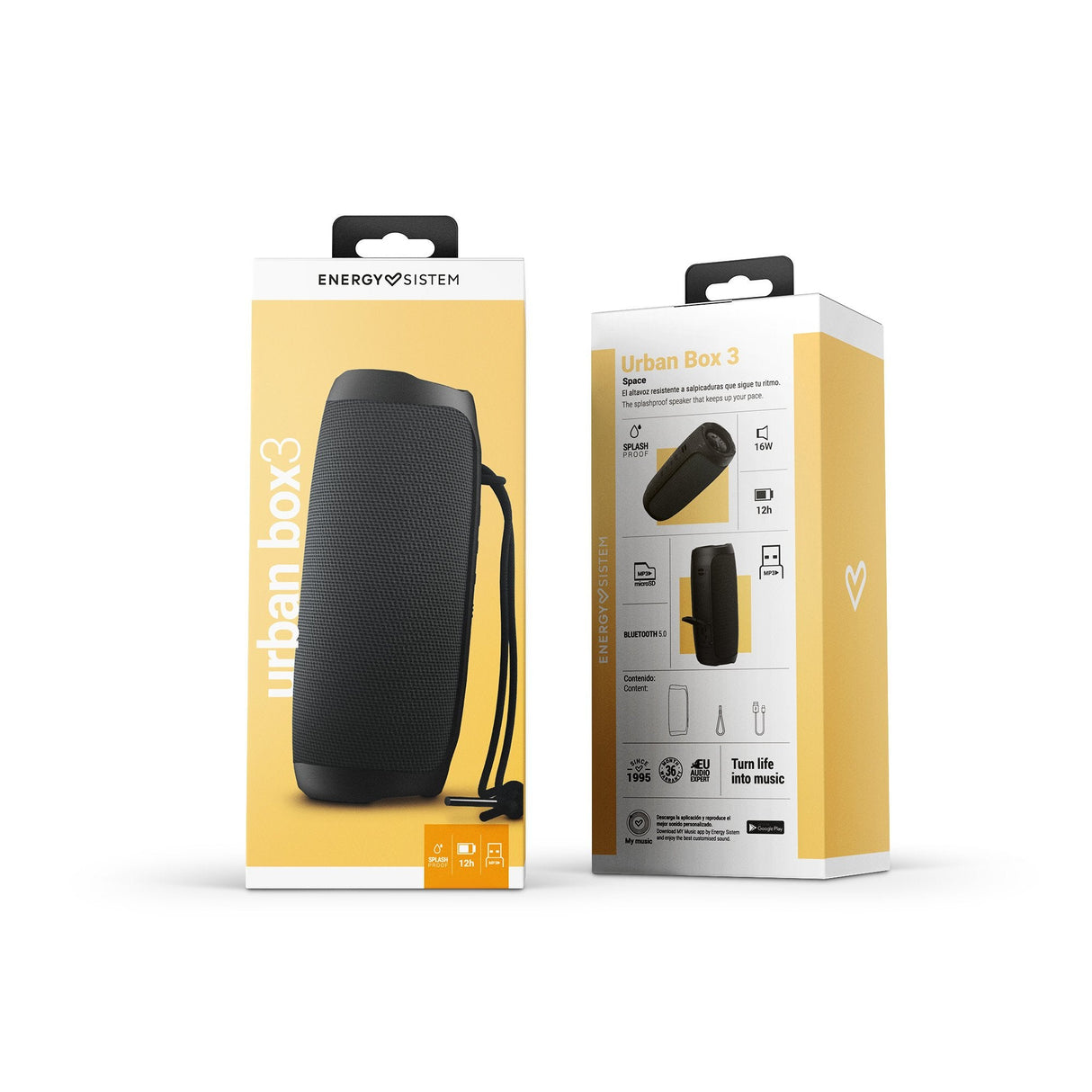Energy Sistem Urban Box 3 Space Altavoz Bluetooth 16w Negro