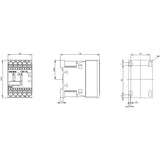 Siemens 3rt20162bb41 Schtz Ac-3 4kw 400v 1s 24vdc 3p S00