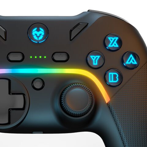 Mando Gamepad Krom Gamming Kayros Argb Pc Switch Android Ios