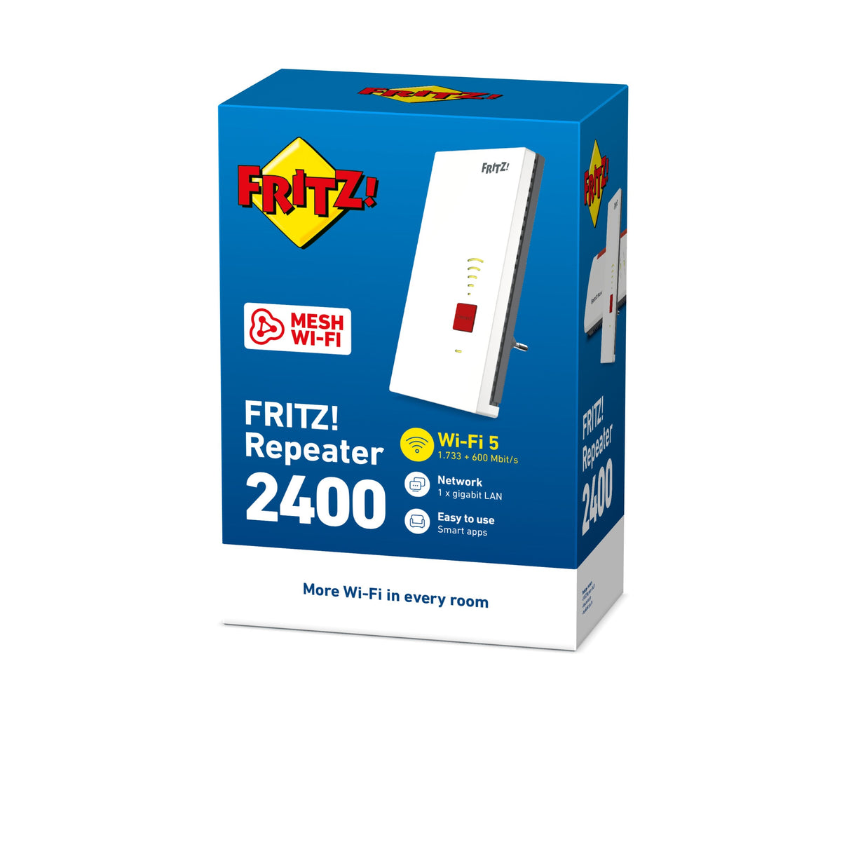 Wireless Lan Repetidor Fritz!Wlan 2400  2400mbps/Mesh/Lan Gigabit/Bajo Consumo/Wps 20002887