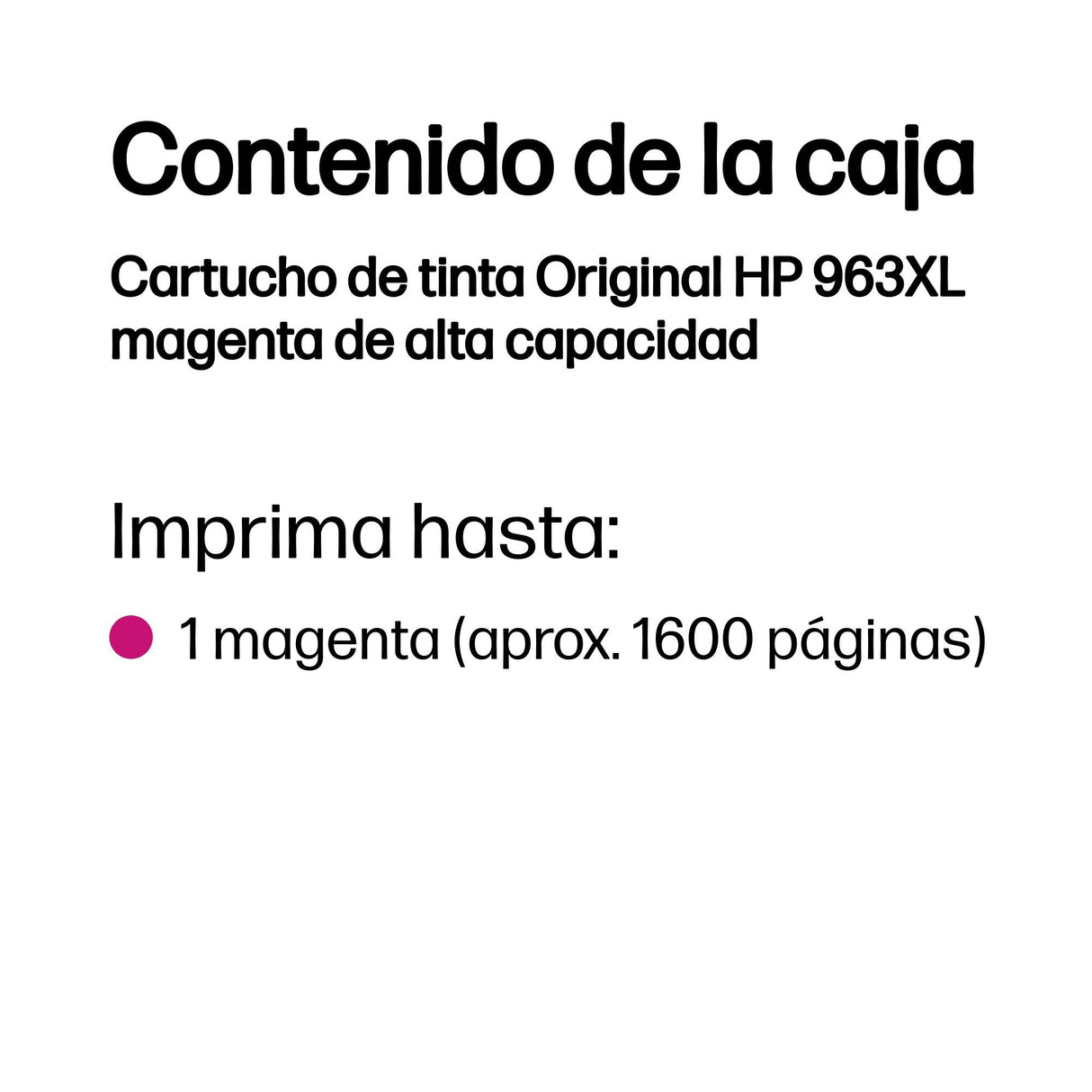 EAN 192545866569 - HP 963XL High Yield Magenta Original Ink Cartridge cartucho de tinta 1 pieza(s) Alto rendimiento (XL) imagen 3