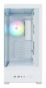 Caja Pc Zalman P40 Ds Atx 4 Xvent 120mm Argb 2xusb 3.0 Blanco S/N Fuente
