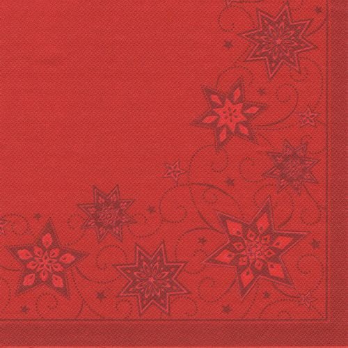 Papstar Servietten Just Stars, Rojo 20 Unidades