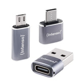 Intenso 3-Pack Usb Adaptador Mix Usb-C A Micro Mix480 Aluminiu