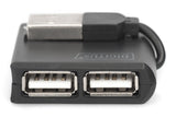 Digitus Hub 4 Puertos Usb 2.0 Negro  Da-70217