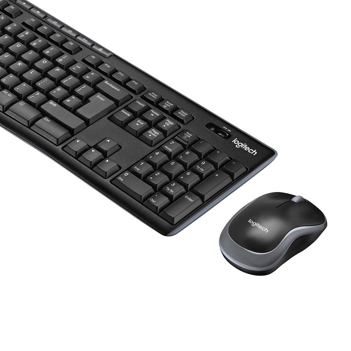 Teclado Belga Logitech Wireless Combo Mk270 Ratón Incluido Usb Azerty Negro