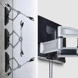 Startech.Com Robuste Vollbewegliche Tv-Soporte De Pared Fur Flachbildschirme Bis 100 Zoll Und 85 Kg Flaches Design Taa