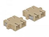 Delock Lwl Kupplung Sc Duplex Buchse Zu Sc Duplex Buchse Multimode 4 Stück Beige