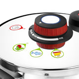 Olla A Presión Selecta Monix M790001 Ø22cm 4l Acero Inoxidable 18/10 Regulador Para Selección Gradual De La Presión