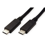 Roline Verde Usb 3.2 Gen 2 Cable, C-C, St St, 10gbit S, Emark, 100w, Schwarz, 0,5 M