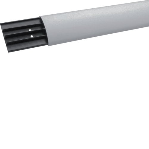 Hager Aufbodenkanal Sl1807507030 M.4kammern Pvc 18x75mm Steingrau