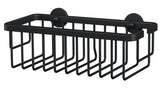 Tesa Moon Black Aluminio Montado En Pared Cesta De Ducha