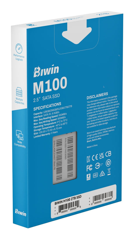 EAN 6955914627369 - Biwin M100 2 TB 2.5" Serial ATA III imagen 14