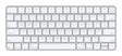 EAN 0195949633805 - Apple Magic teclado Universal USB + Bluetooth QWERTY Inglés de EE. UU. Plata, Blanco imagen 1