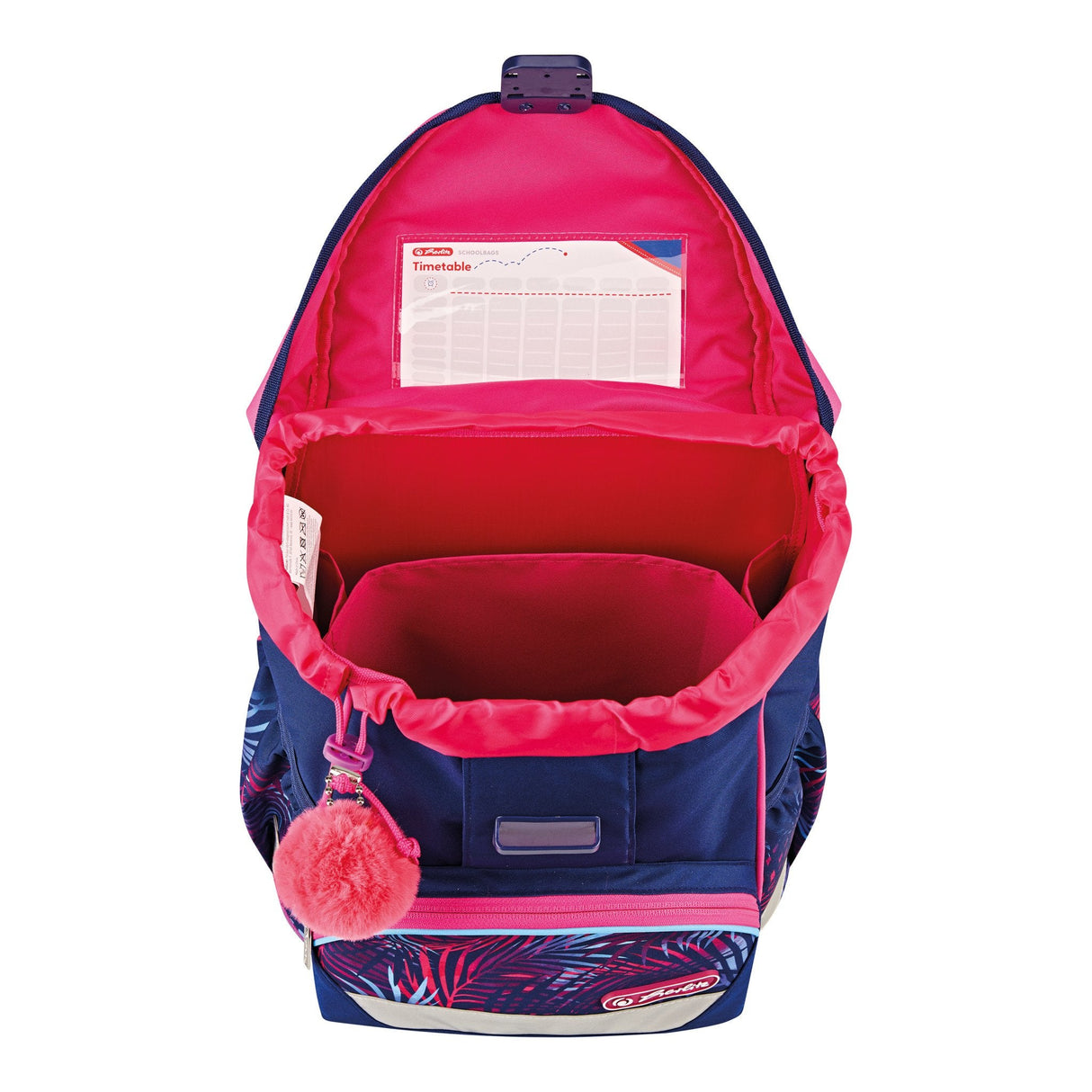 EAN 4008110347448 - Herlitz UltraLight Plus Tropical Chill juego de mochila escolar Chica Poliéster Marina, Rosa imagen 5