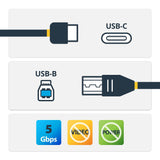 EAN 0065030871259 - StarTech.com USB315CB2M cable USB USB 3.2 Gen 1 (3.1 Gen 1) Negro imagen 2