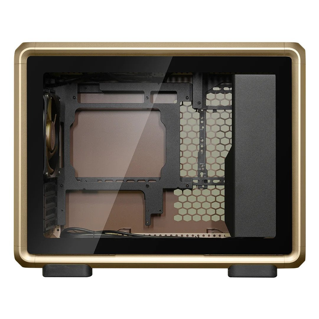 Caja Pc Cooler Master Masterframe 400 Mesh Gold Limited Edition Caja Microatx - 2x Usb-A 3.2 1x Usb-C 3.2 1x Audio Y Micro -
