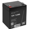 EAN 5903317227441 - Green Cell AGM27 batería para sistema ups Sealed Lead Acid (VRLA) 12 V 5 Ah imagen 1