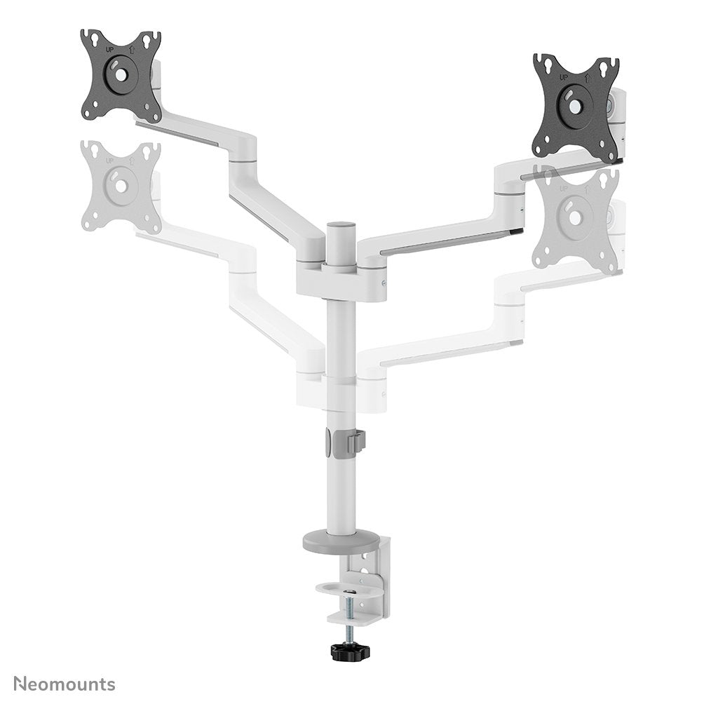 Neomounts By Newstar Soporte De Escritorio 17"-27" 2 Monitores 3gelenk Blanco Max.8kg