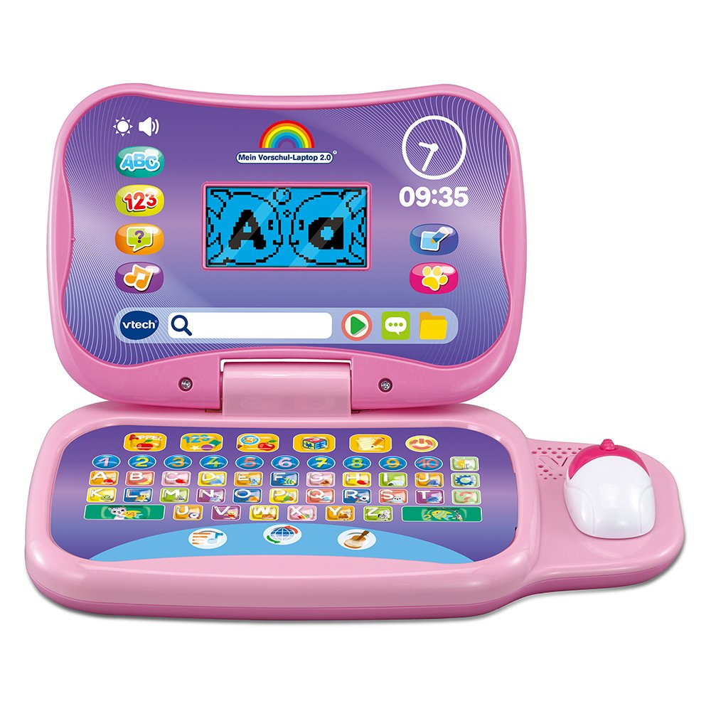Vtech Mi Laptop 2.0 De Preescolar, Aprendizaje De La Computadora Rosa 80-524854