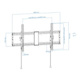 Tooq Soporte Fijo De Pared Para Tv De 43"-90" - Inclinable - Peso Max 70kg - Vesa 800x400mm - Negro