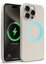 Crong Color Cover Magnetic - Etui Iphone 15 Pro Magsafe (Kamienny Bez)